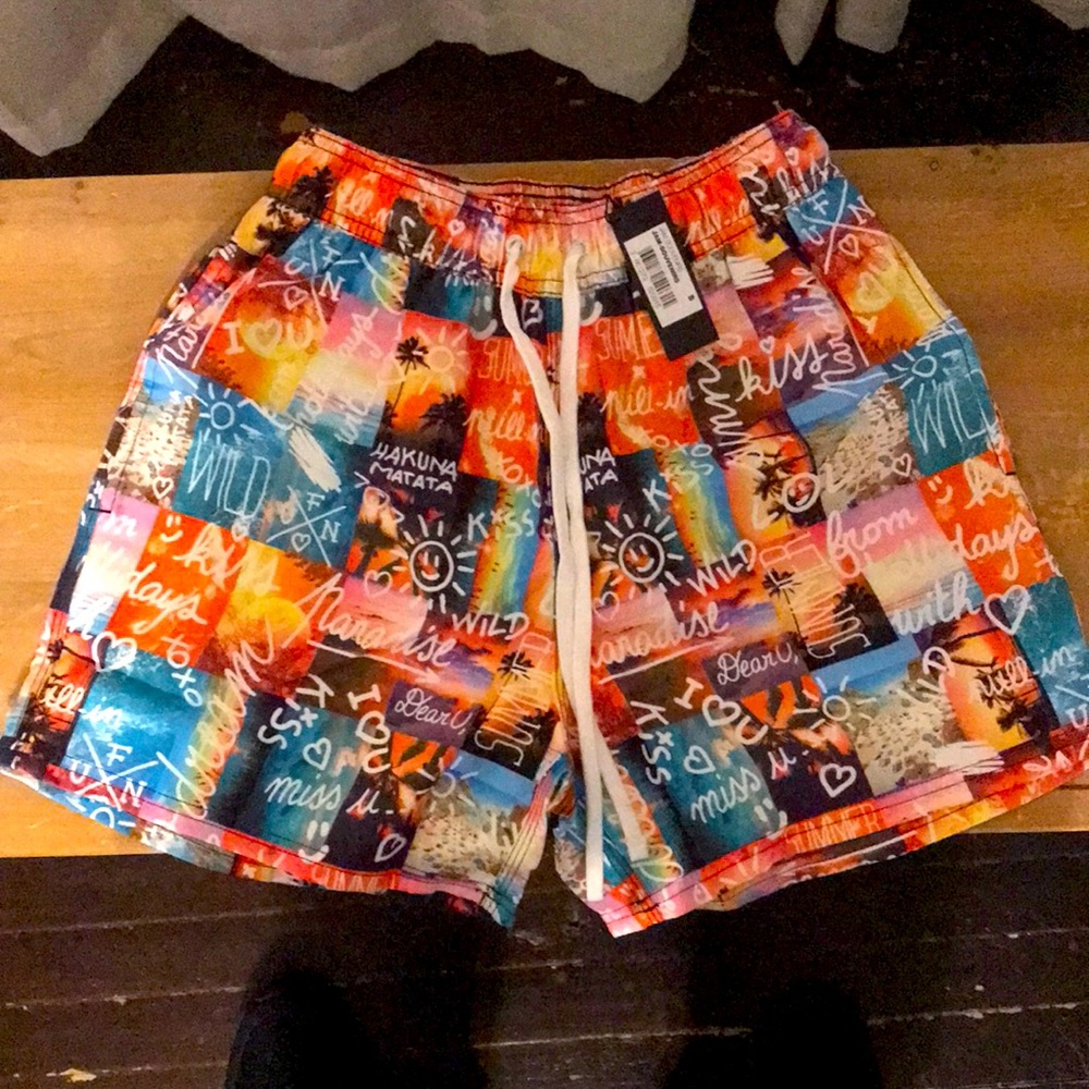 Mens PULLIN brand swim trunks